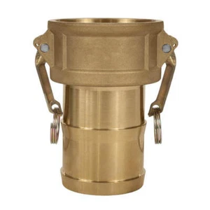 Brass Type C Cam and Groove Fitting, 3/4" Female Camlock x 3/4" Hose Shank (C... - Picture 1 of 1