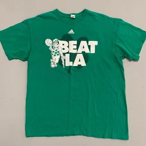 Adidas Boston Celtics 2008 NBA Finals Beat LA T-Shirt Men's XL Paul Pierce Kobe - Picture 1 of 6