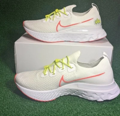 Nike by You ID React Infinity Run White Pink Neon CU1443-111 US8/W9.5/UK7/EUR41 - Image 1 of 4