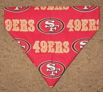 San Francisco 49ers Dog Bandana - 4 designs - 5 sizes XS - XL - Image 1 of 4