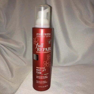 NUEVO John Frieda REPARACIÓN COMPLETA ESPUMA PROTECTORA DE ELEVACIÓN DE RAÍCES 6,77 fl oz DESCONTINUADA Foto 1 de 4