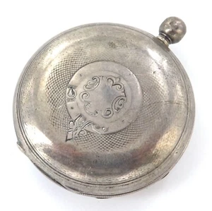 1908 English Sterling Silver Key Wind Pocket Watch Case. - Picture 1 of 11