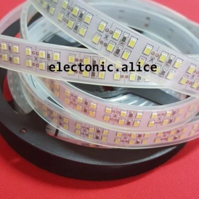 DC12V Double Row 5M 1200Led 2835 Cool white LED Strip Light Waterproof IP67 IP20 - Image 1 of 4