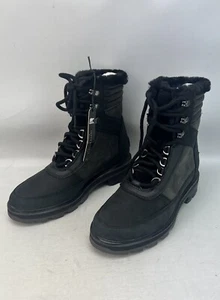 Sorel Womens LENNOX LACE COZY STKD Jet Black Waterproof Boots UK 4 , EU 37 US6 - Picture 1 of 19