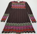Hanna Andersson Sweater Dress Girl’s 150 Geometric Long Sleeves Crewneck Stretch