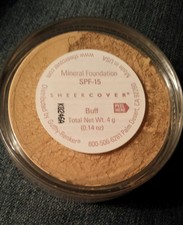 Sheer Cover Mineral Powder Foundation Large Full Size 4g Buff Sheercover