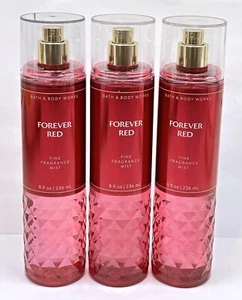 🍒LOT OF THREE 🌸Bath & Body Works Forever Red Fine Body Mist - 8 oz🌸 - Picture 1 of 1
