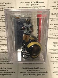 Isaac Bruce St. Louis Rams Mini Helm Karte Vitrine Shadowbox WR Autogramm - Bild 1 von 2