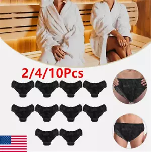 2/4/10Pcs Disposable Non Woven Paper Brief Panties Women Men Fad Underwear - Picture 1 of 17