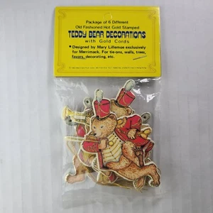 Vintage 1982 Merrimack Teddybären Marschband Karton Binder Ornamente - Bild 1 von 8