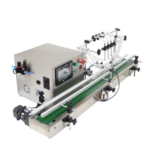 10-1000ml Automatic Liquid Filling Machine with Magnetic Pump Four Nozzles 8mm - Picture 1 of 22