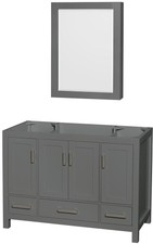Bathroom Vanity Without Top Only 47 in. W x 21.5 in. D Medicine Cabinet Included
