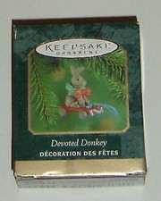 Hallmark Keepsake Miniature Ornament Devoted Donkey