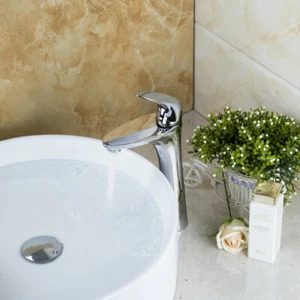 US Sink Faucet Unique Brass Waterfall Bathroom Basin Mixer Tap Chrome - Bild 1 von 9