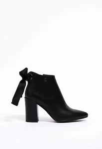 Scarpe da donna scarpa stivaletto stivale Solo Soprani tacco largo punta fiocco - Imagen 1 de 4
