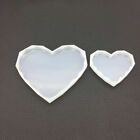 Heart Agate Coaster Resin Casting Mold Silicone Jewelry Making Epoxy Mould Craft