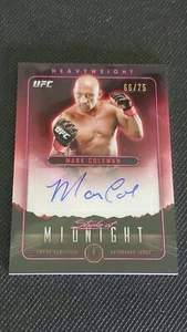 2024 Topps UFC Midnight Mark Coleman #/75 Auto Stroke Of Midnight Heavyweight - Picture 1 of 2