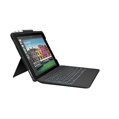 Logitech Slim Combo iPad Case with Detachable Keyboard, For Air 3rd Blue  - Image 1 of 4
