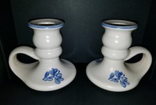 2 Pfaltzgraff Candle Lamps/Holders #108 Yorktowne Collection