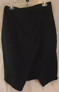 Sky Brand einfarbig schwarz Rock elastische Taille mit asymmetrischem Saum seitlich Größe XL - Bild 1 von 4