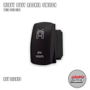 Laser Etched 5 Pin LED Rocker Switch Dual Light 20A 12V ON / OFF - ATV LIGHTS - Bild 1 von 10