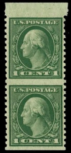 UNITED STATES 538a - George Washington "Vertical Pair Imperf Horiz." (pb81997) - Picture 1 of 1