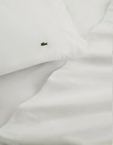 Juego de sábanas Lacoste White King 4 piezas nuevo en paquete - Imagen 1 de 11