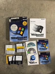 Microsoft Windows NT Workstation 4.0 Full Retail Floppy Disk - Picture 1 of 10