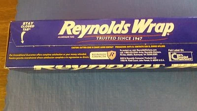 (ONE ROLL) FOIL REYNOLDS 200 SQ. FEET 12"  ALUMINUM WRAP ROLL USA MADE - Image 1 of 3