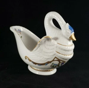 Jarrón Elizabeth Arden 1984 Orient Empress Swan jabón baratija plato  - Imagen 1 de 10