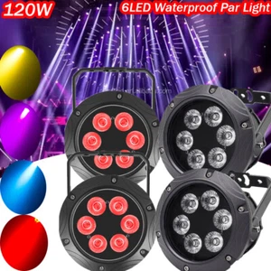 120W RGBW 4IN1 6LED Waterproof Par Light In/Outdoor Stage Lighting DMX DJ Party - Picture 1 of 20