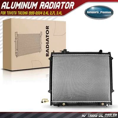 Radiator with Trans Oil Cooler for Toyota Tacoma 1995-2004 2.4L 2.7L 3.4L Auto - Image 1 of 4