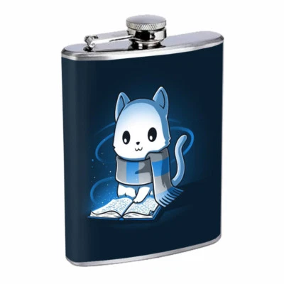 Frasco Blue Magic House Cat Em1 8 oz acero inoxidable cadera whisky para beber Foto 1 de 2