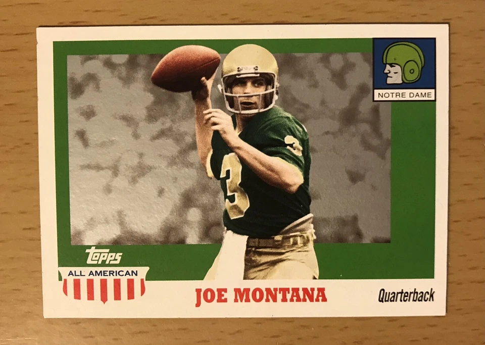 2005 TOPPS ALL-AMERICAN BASE JOE MONTANA NOTRE DAME IRISH 49ERS HOF SUPER BOWL - Image 1 of 1