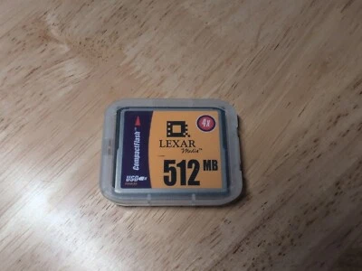 Lexar 512MB CompactFlash 4x Speed USB Enabled Media Drive in Case Digital Camera - Image 1 of 4