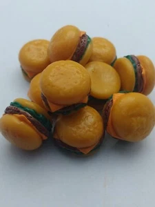 Dollhouse Miniature Hamburger Bread Bakery Food Supply Bakery Hand made 10pcs. - Picture 1 of 6
