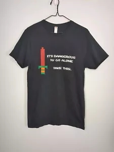 It's Dangerous To Go Alone Take This. Zelda Inspired Shirt, Men's Size Small - Picture 1 of 4