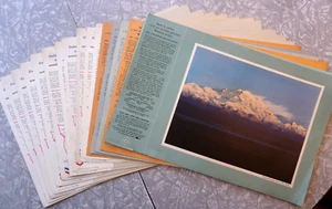 Chevron Standard Oil "Chevron Trail" Scenic Color Art Print Lot of 40 EXCELLENT! - Picture 1 of 15