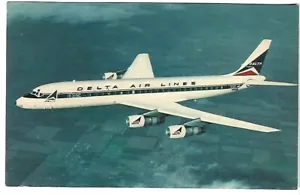 VTG Postcard - Delta Air Lines Plane Jet - Picture 1 of 2