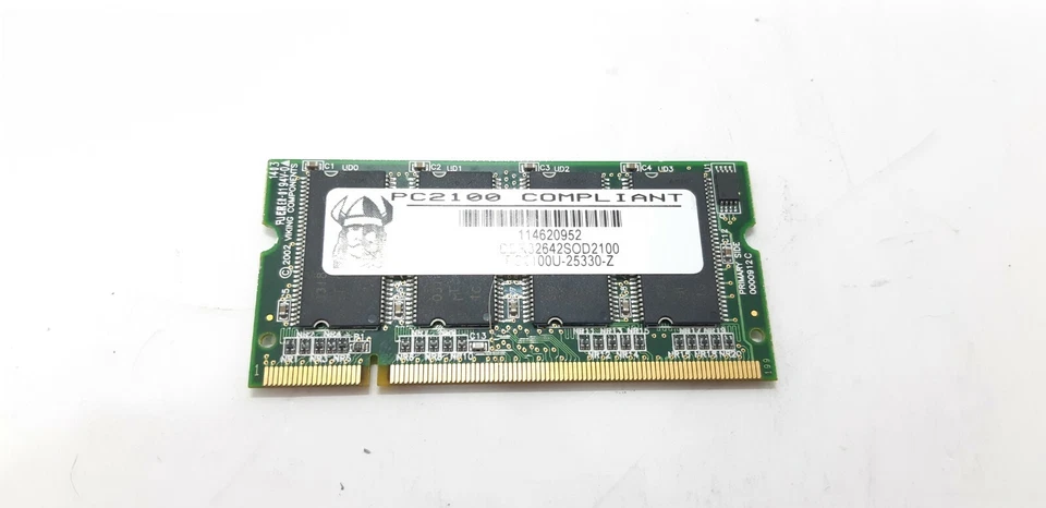 DDR32642SOD2100 Viking 256MB PC2100 DDR-266MHz non-ECC Unbuffered CL2.5 200-Pin - Image 1 of 2