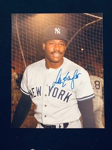 8" X 10" SIGNED COLOR PHOTO DON BAYLOR NY YANKEES LEFT FIELDER - Picture 1 of 2