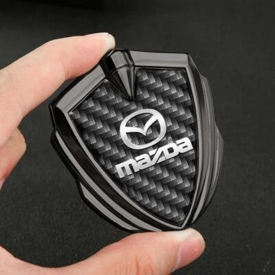 1 pieza calcomanía adhesiva lateral de metal 3D para Mazda escudo en forma emblema insignia moda Foto 1 de 4
