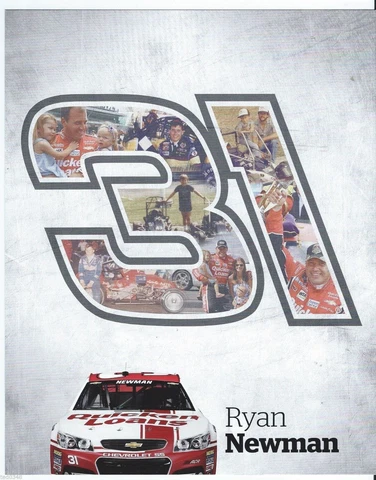 2014 RYAN NEWMAN "QUICKEN LOANS" #31 RCR NASCAR SPRINT CUP POSTCARD Cover