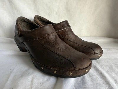 Zuecos de tacón Merrell Luxe Espresso sin cordones para mujer talla 8,5 marrón con tachuelas J68680 Foto 1 de 4