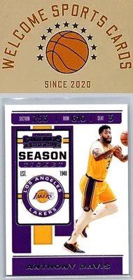 2019-20 Panini Contenders #7 Anthony Davis - Image 1 of 2
