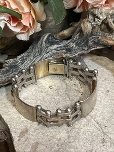 43. Vintage ZINA 925 Sterling Silber Drei Stab Korb Armband 7 1/2", 50,9 g - Bild 1 von 22