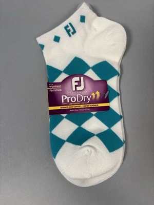 NUEVO 2 pares de calcetines secos FootJoy FJ Pro para mujer talla 6-9 ligeros verde azulado golf nuevos Foto 1 de 3