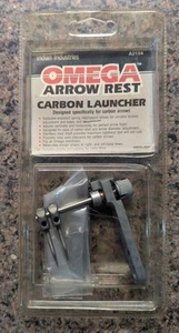 Omega Arrow Rest A3154 ARCHERY CARBON LAUNCHER NUOVO VECCHIO MAGAZZINO MADE IN USA - Foto 1 di 10