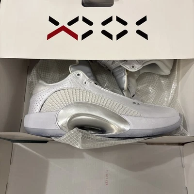 Nike Air Jordan XXXV Low PF 35 Blanco Plata Hombres Zapatos de Baloncesto CW2459-100 NUEVO Foto 1 de 4