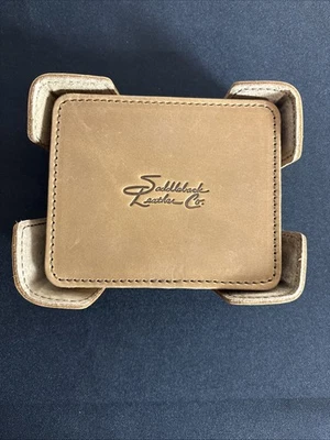 Juego de 6 posavasos Saddleback Leather Co Foto 1 de 4